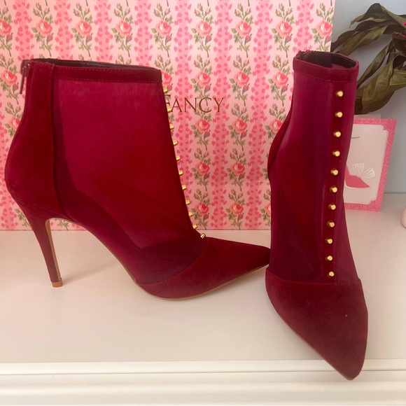 NEW Cabernet Studded Mesh Booties 💋 - Picture 3 of 6